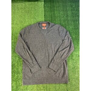 Red Ale by Alesbury Mens Gray Heathered Crew Neck Pullover Sweater LG Classic
